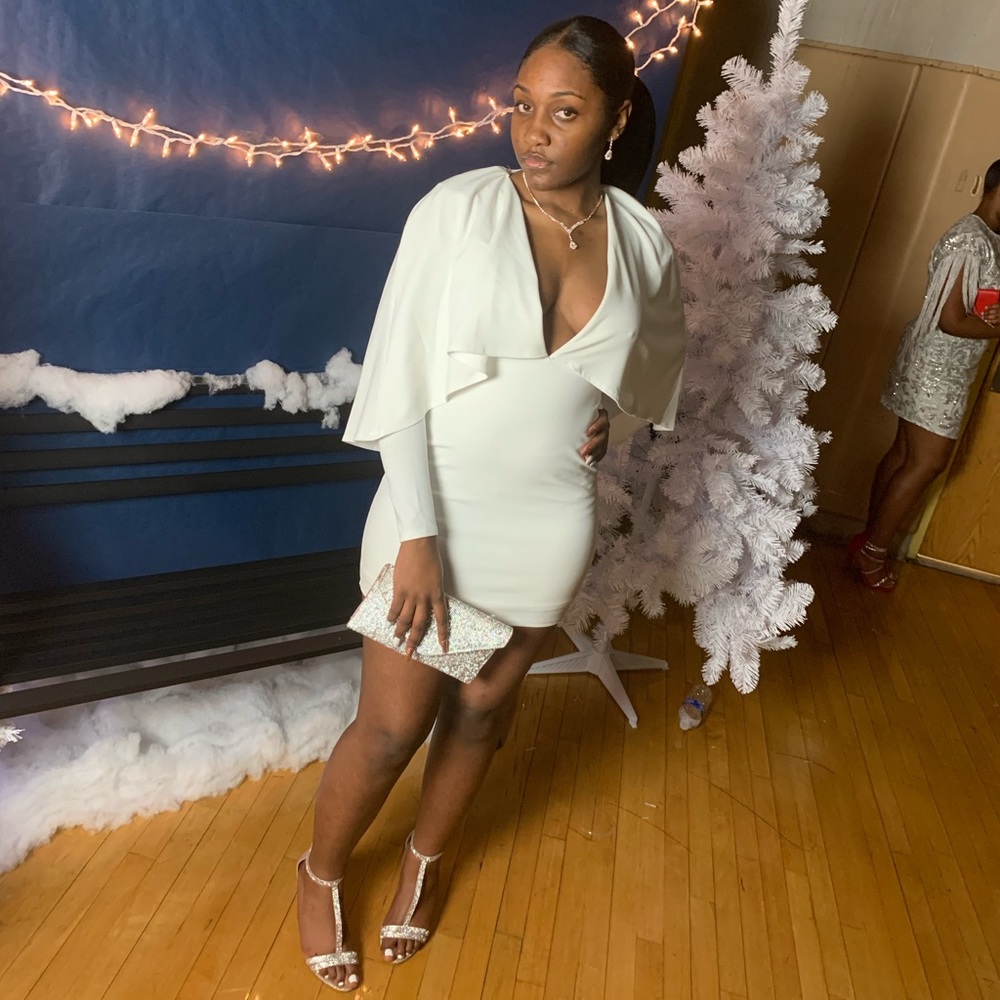White capes dress